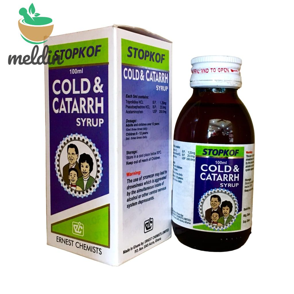 STOPKOF COLD & CATARRH SYRUP 100ML Meldinpharma
